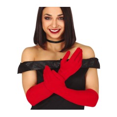Guantes largos rojos 42 cm