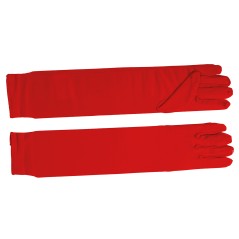Guantes largos rojos 42 cm-Tus disfraces baratos