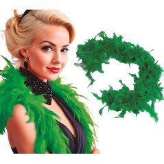 Boa verde 40 gr plumas 180 cm-Tus disfraces baratos