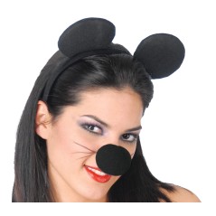 Orejas Mickey raton de tela 16369 gui. Disfraces baratos online