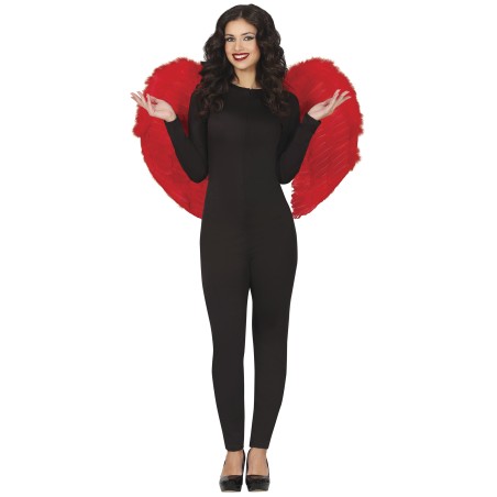 Alas rojas plumas 80x55 cm demonio