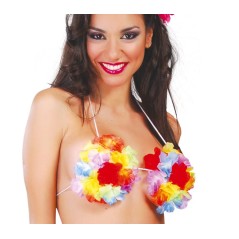 Sujetador flores hawaiano-Tus disfraces baratos