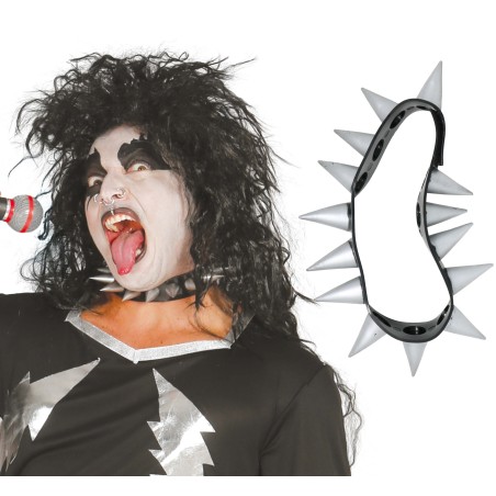 Collar punki rokero pinchos-Tus disfraces baratos
