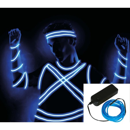 Hilo led azul disfraces 5 metros-Tus Disfraces