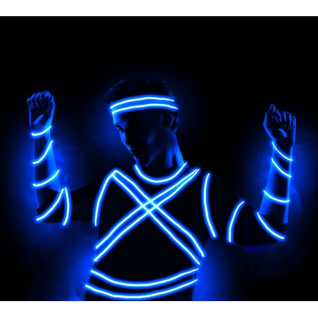 Hilo led azul disfraces 5 metros