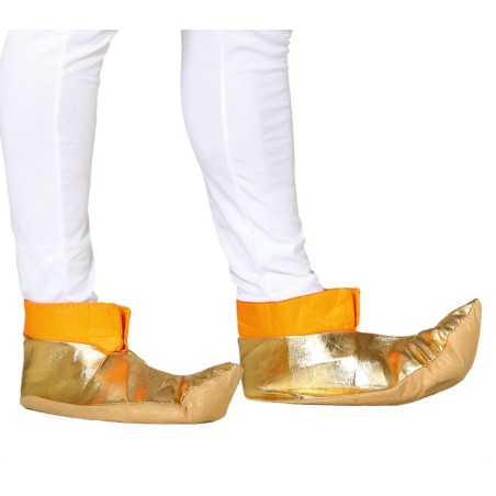 Babuchas arabes doradas para paje o arabe-Tus disfraces baratos