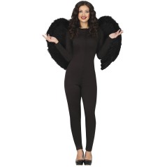 Alas negras plumas 80x60 cm angel negro