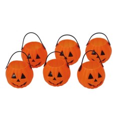 Bolsa 6 calabazas de 7 cm-Tus Disfraces baratos