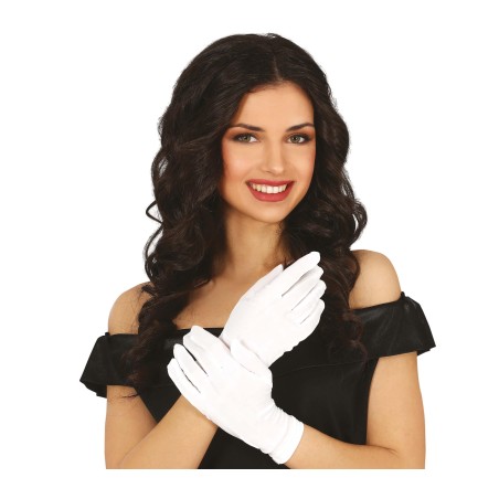Guantes corto blanco de 23 cm