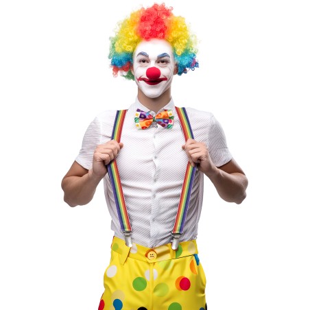 Tirantes multicolor payaso