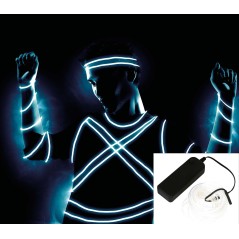 Hilo led blanco disfraces 5 metros-Tus Disfraces