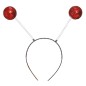 Diadema bola escarcha rojo