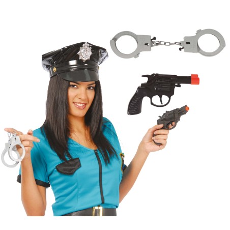 Pistola con esposas-Tus disfraces baratos