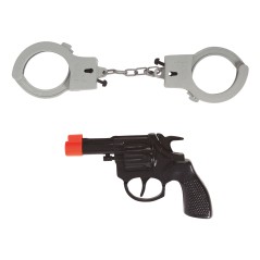 Pistola con esposas-Tus disfraces baratos
