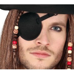 Parche pirata tela negro-Tus disfraces baratos