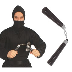 Lunchacos ninja 18 cm negros guerrero-Tus disfraces baratos