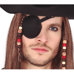 Parche pirata tela negro