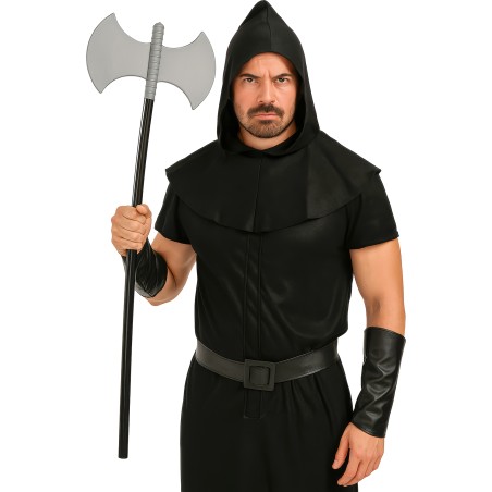 Hacha doble filo verdugo medieval 100 cm