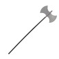 Hacha doble filo verdugo medieval 100 cm