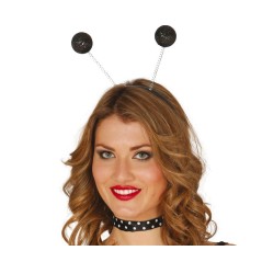 Diadema bolas de escarcha negra