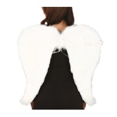 Alas plumas blancas angel 75x75 cm