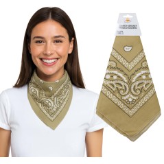 Pañuelo vaquero beige claro marfil-Tus Disfraces baratos