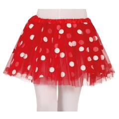 Tutu rojo lunares blancos ratoncita-Tus disfraces baratos