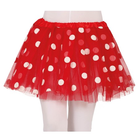 Tutu rojo lunares blancos ratoncita