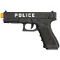 Pistola negra con funda 20 cm