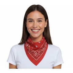 Pañuelo vaquero rojo oeste