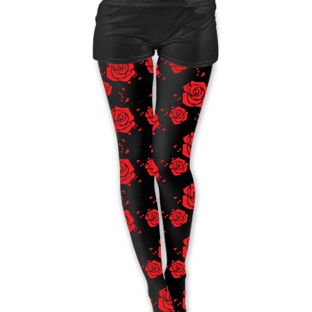 Pantys catrina rosas rojas adulto