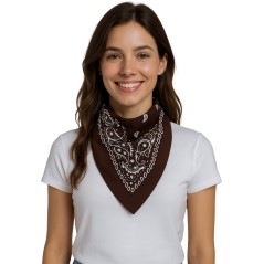 Pañuelo vaquero marron oeste