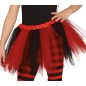 Tutu infantil rojo y negro 30 cm infantil