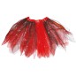 Tutu infantil rojo y negro 30 cm infantil