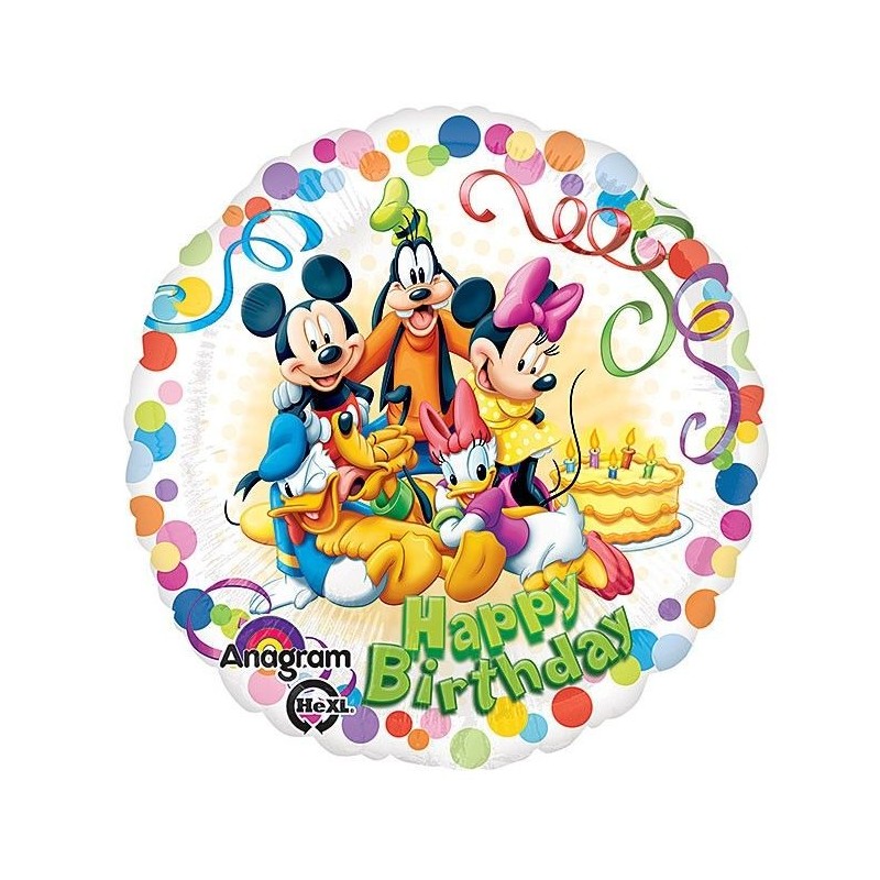 Globo Mickey mouse y amigos helio 18 45 cm foil