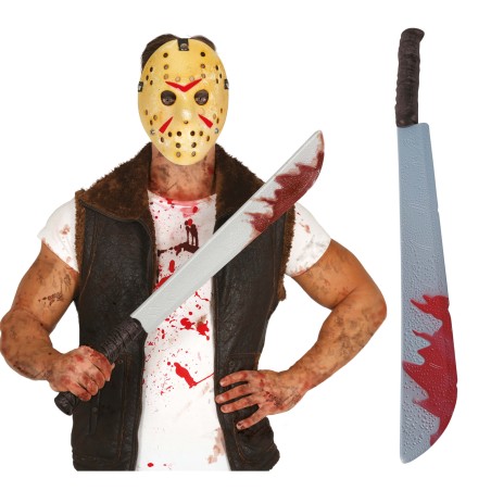 Machete con sangre 74 cms-Tus disfraces baratos