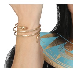 Brazalete egipcio serpiente metalico-Tus disfraces baratos