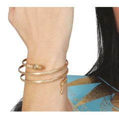 Brazalete egipcio serpiente metalico