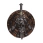 Escudo vikingo o medieval con espada