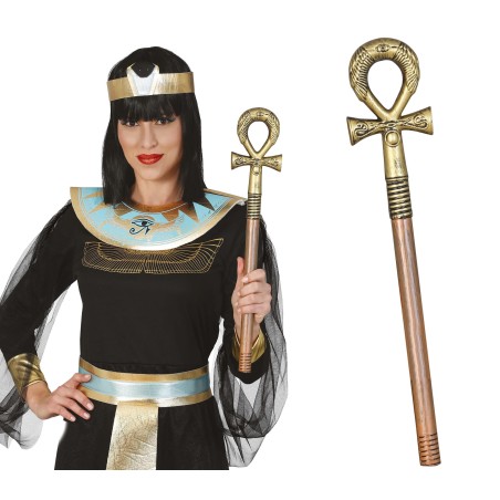 Cetro egipcio cruz de ankh de 50 cm-Tus disfraces baratos