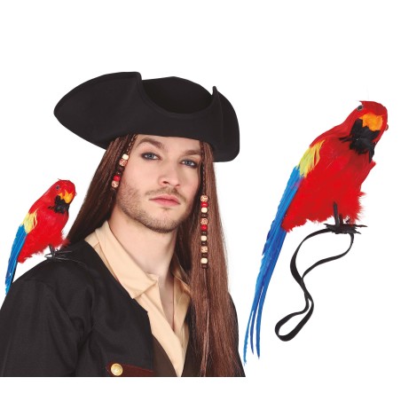 Loro 30 cm con elastico para hombro-Tus disfraces baratos