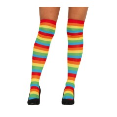 Medias rayas multicolor payaso mujer