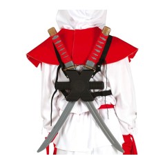 Porta espadas para la espalda ninja samurai con 2 espadas