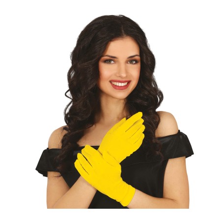 Guantes amarillos cortos 20 cm