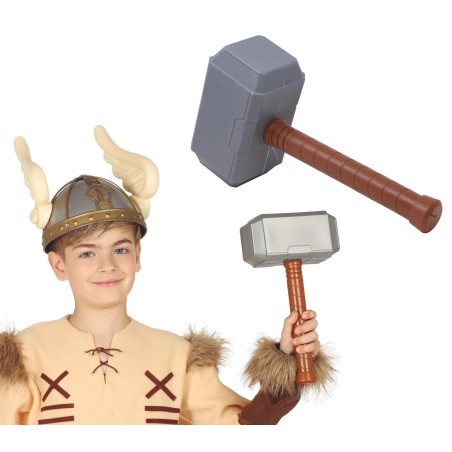 Martillo dios vikingo de 29 cm para niño thor-Tus disfraces baratos