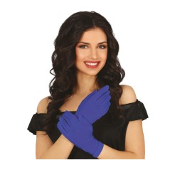 Guantes azul marino cortos 20 cm