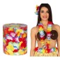 Collares hawaianos multicolor pack 25 unidades