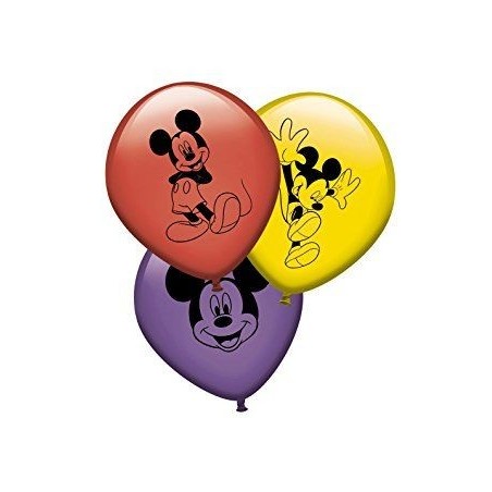 Globos Mickey mouse latex 8 uds cumpleaños