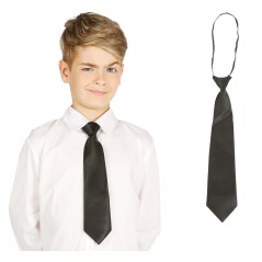 Corbata negra infantil para niño 30 cm-Tus disfraces baratos