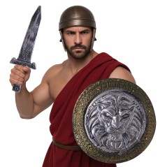 Escudo leon romano con espada